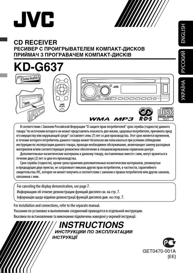 JVC KD-G637 User manual