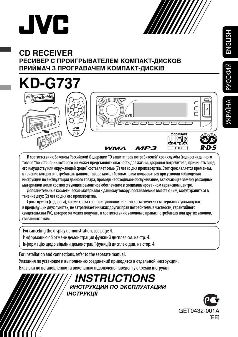 JVC KD-G737 User manual
