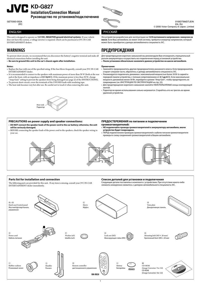JVC KD-G827 Guide
