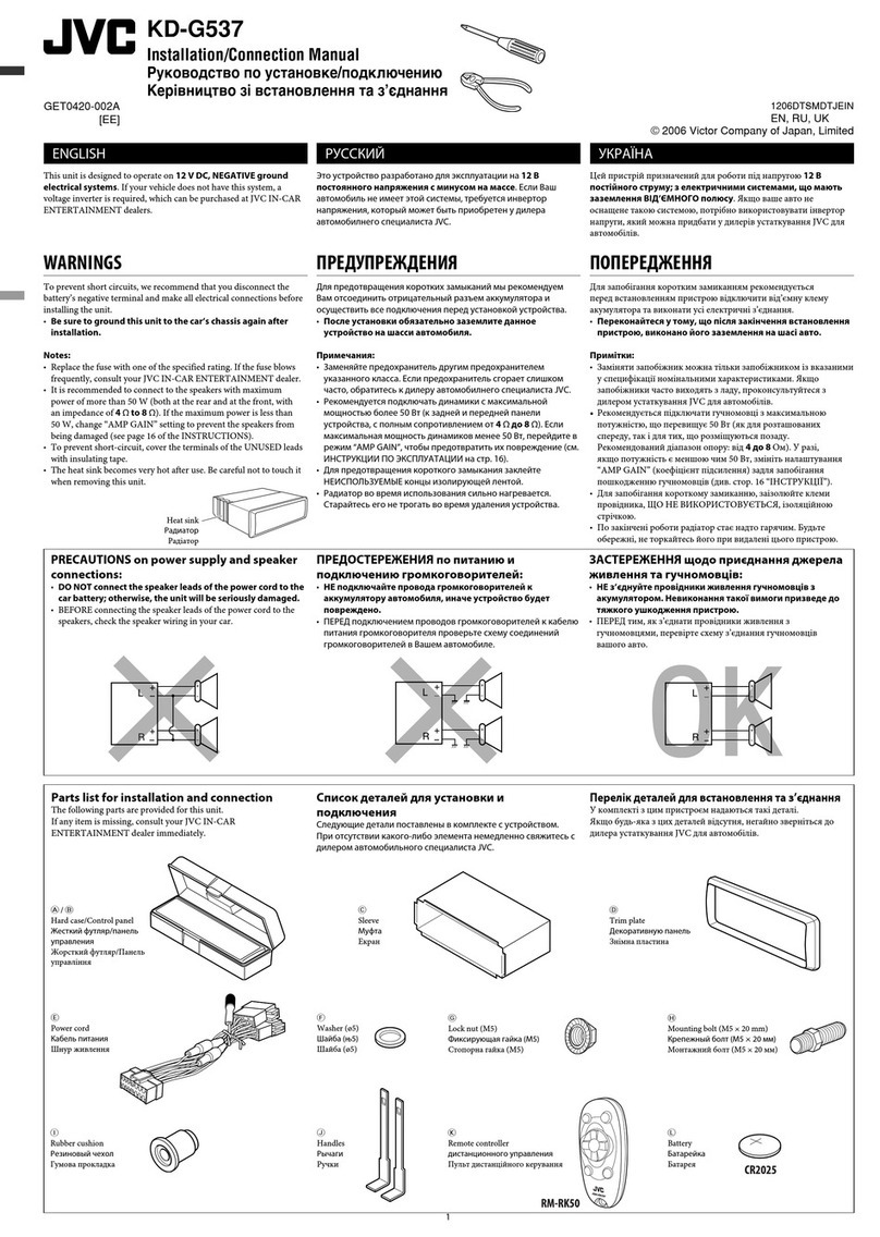 JVC KD-G537 Guide