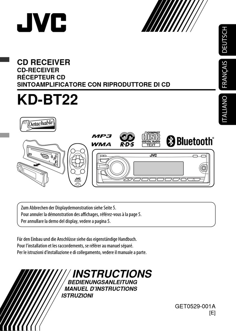 JVC KD-BT22 User manual