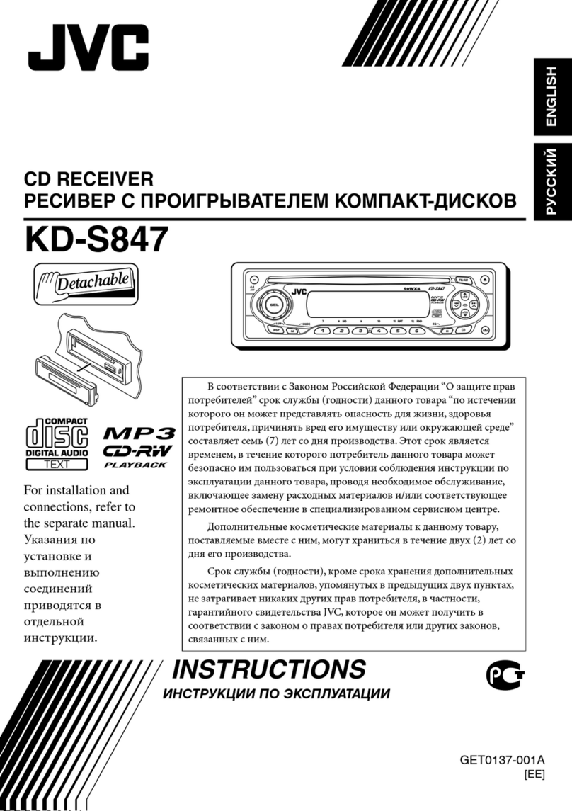 JVC KD-S847 User manual