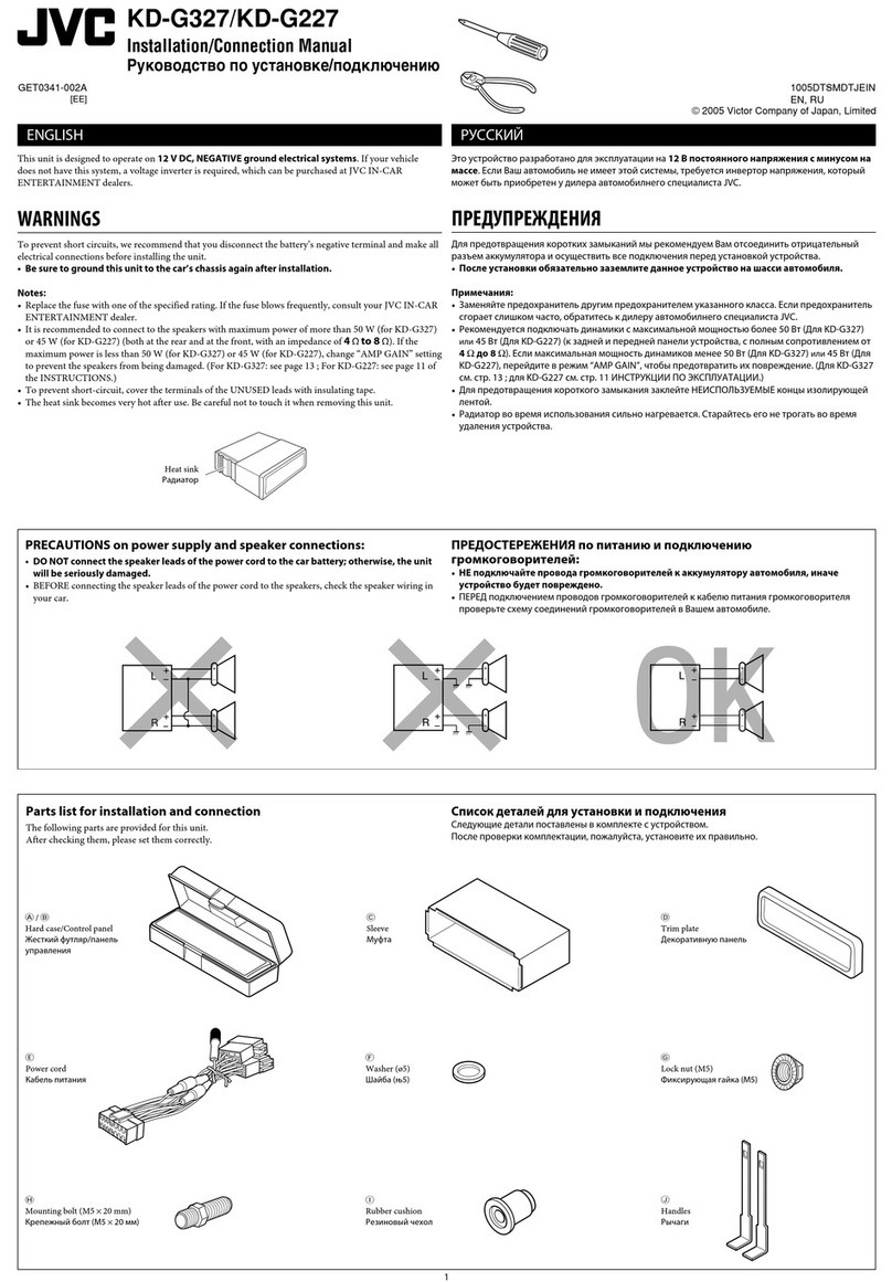 JVC CD Receiver KD-G227 Guide