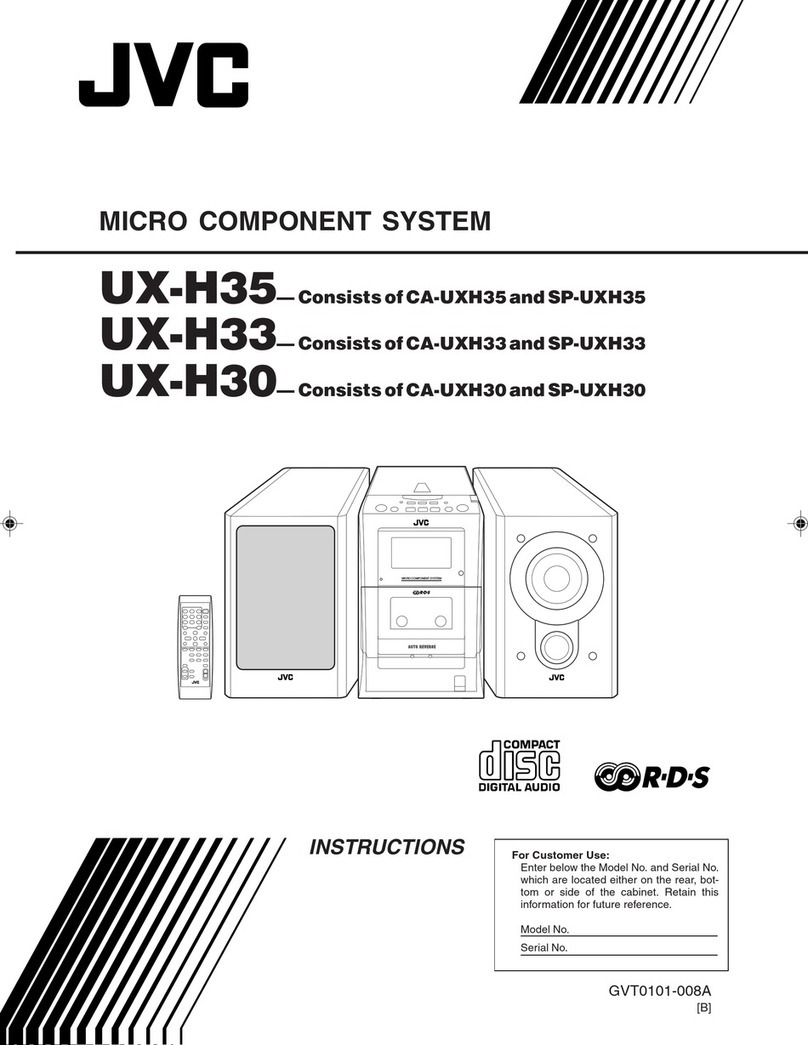 JVC CA-UXH33 User manual
