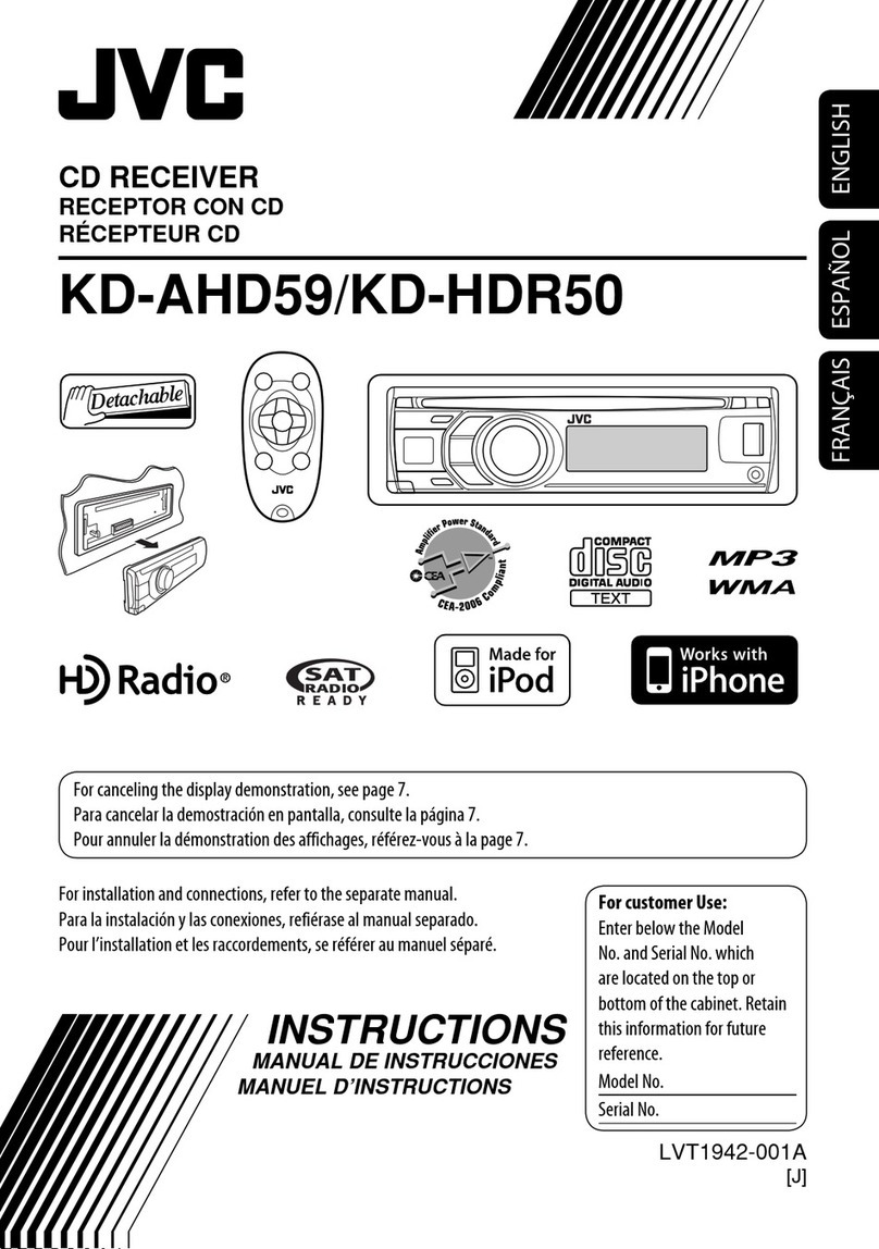 JVC KD-AHD59 - Radio / HD instructions