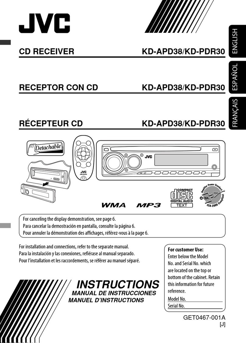 JVC KD-APD38 User manual