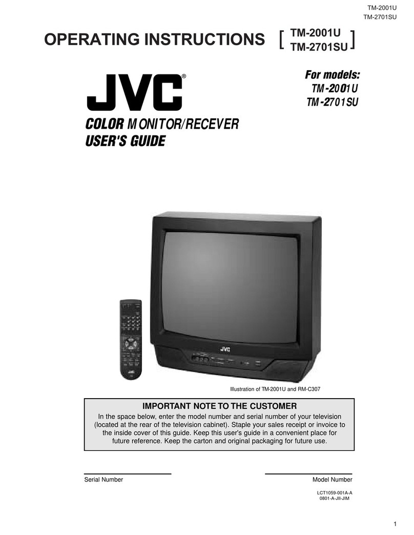 JVC TM-2001U User manual