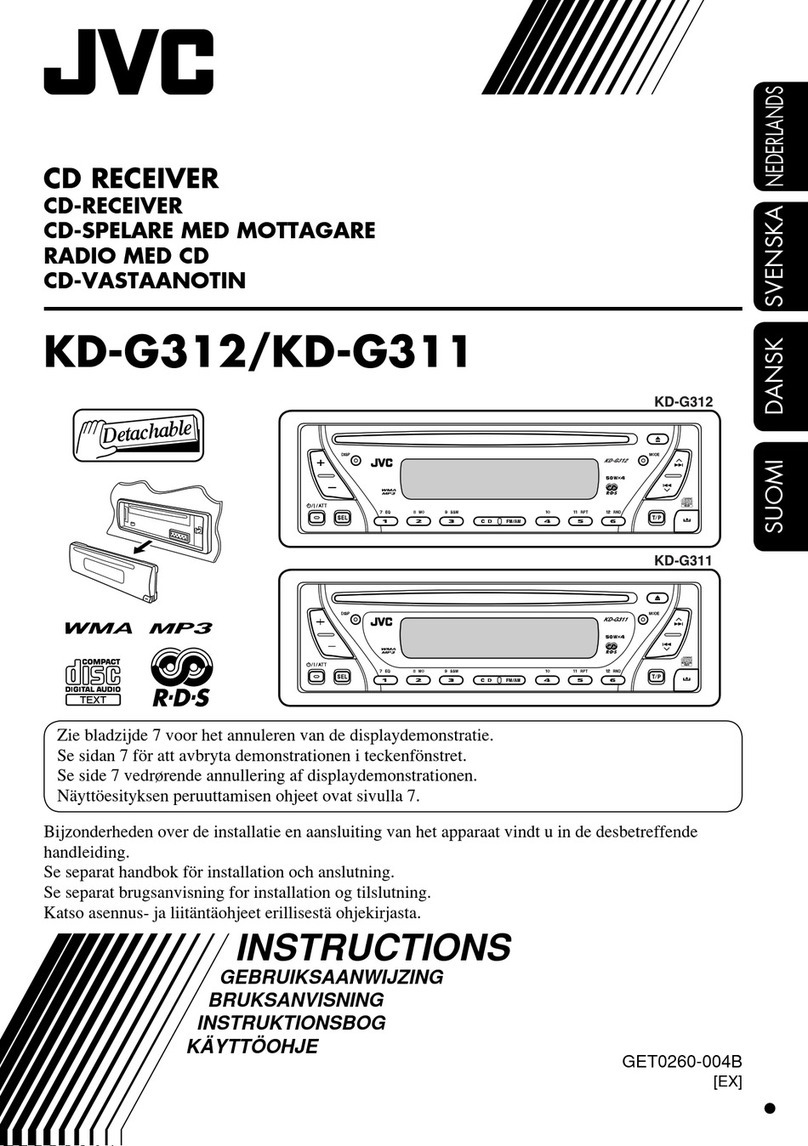 JVC KD-G311 User manual JVC KD-G311 User manual