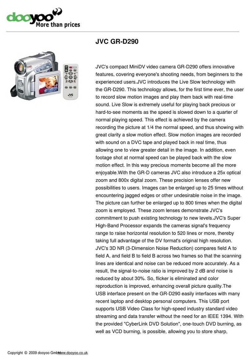 JVC GR-D290 GR-D270 User manual JVC GR-D290 GR-D270 User manual