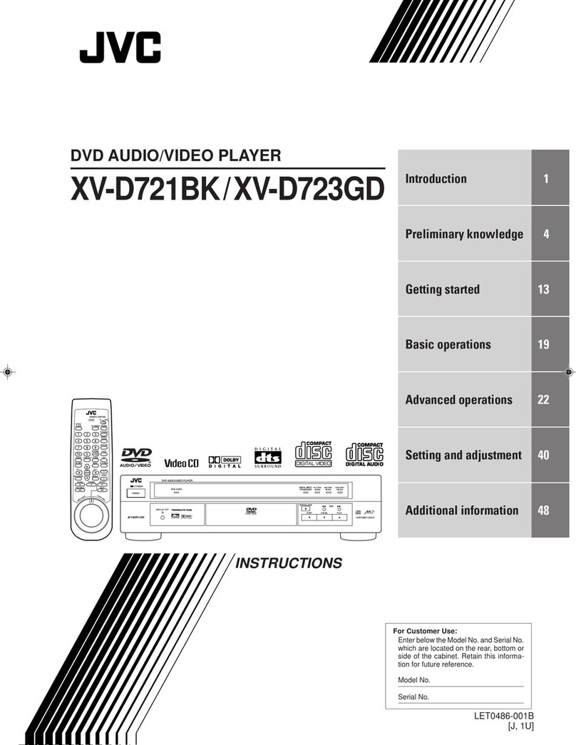 JVC XV-D721BK User manual