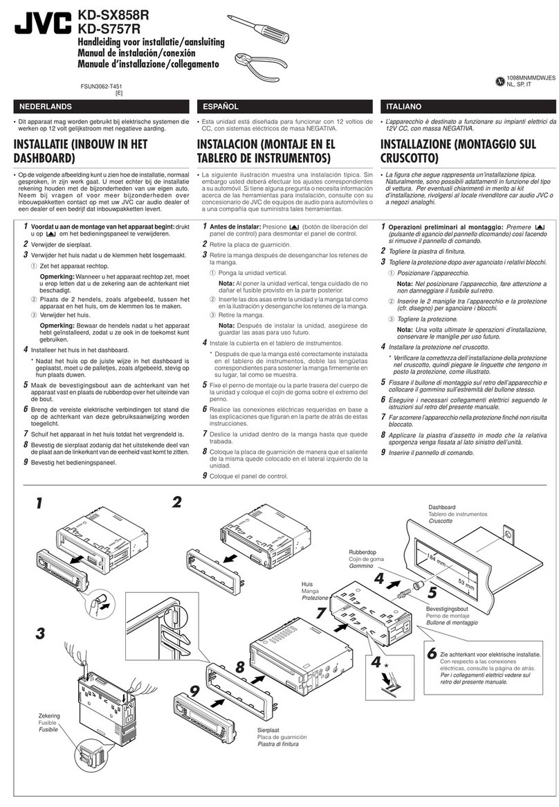 JVC KD-S757R Instruction sheet
