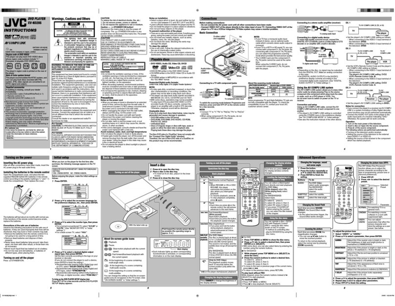 JVC XV-N328S User manual