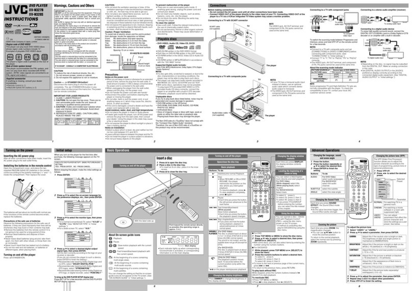 JVC XV-N327B User manual
