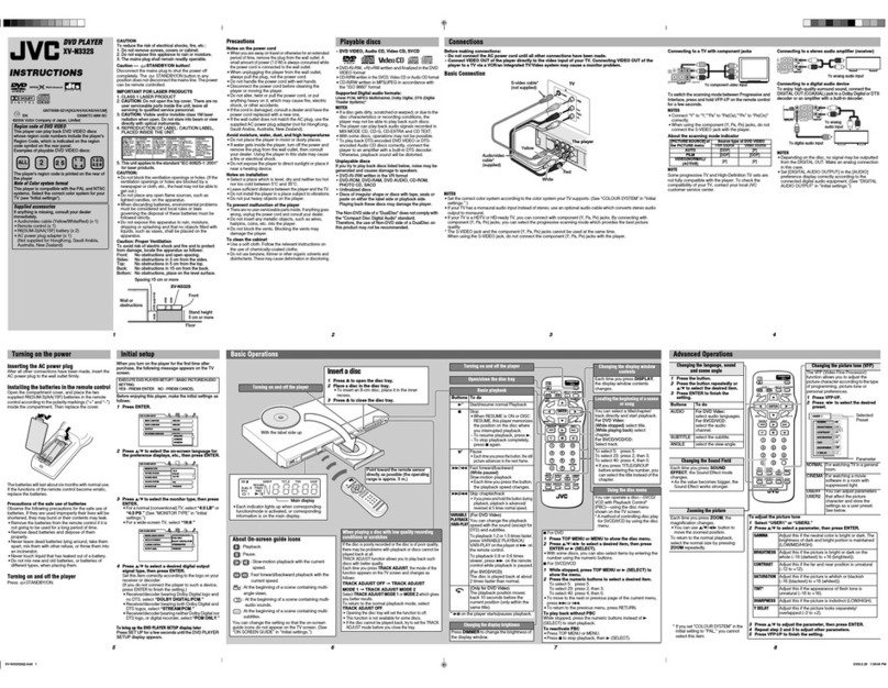 JVC XV-N332S User manual