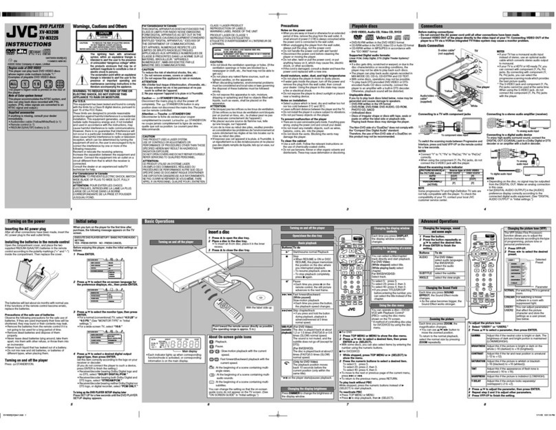 JVC XV-N322S User manual