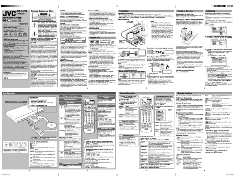 JVC XV-N222S instructions