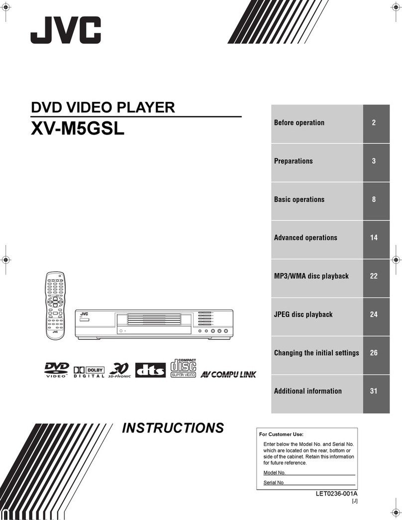 JVC XV-M5GSL instructions