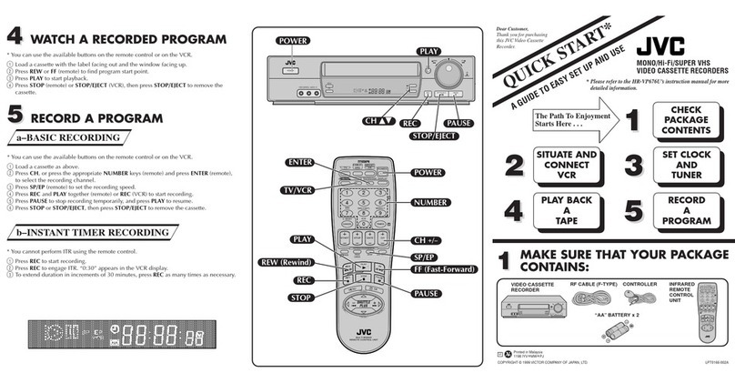 JVC HR-VP676U User manual