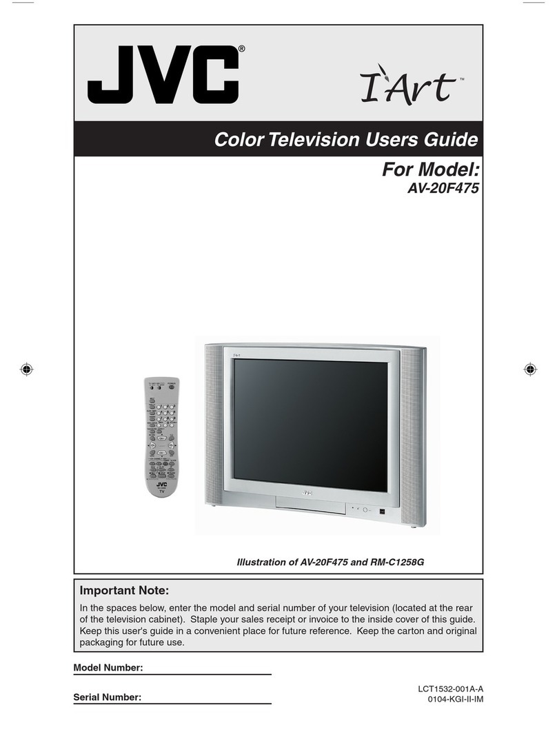 JVC AV-20F475 User manual JVC AV-20F475 User manual