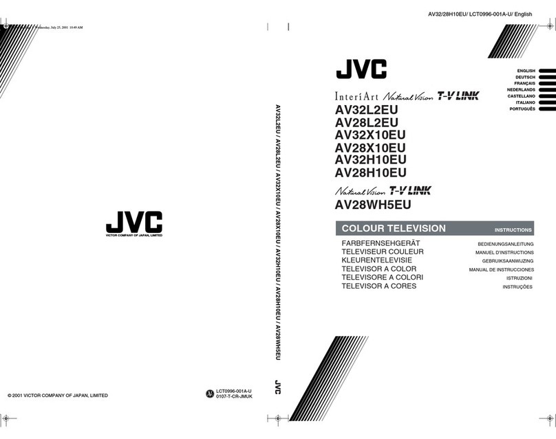 JVC InteriArt NaturalVision T-V Link AV32L2EU instructions