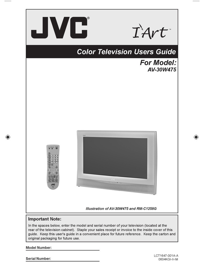 JVC AV-30W475 User manual JVC AV-30W475 User manual