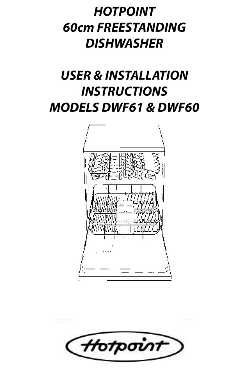Hotpoint DWF60 Operating instructions