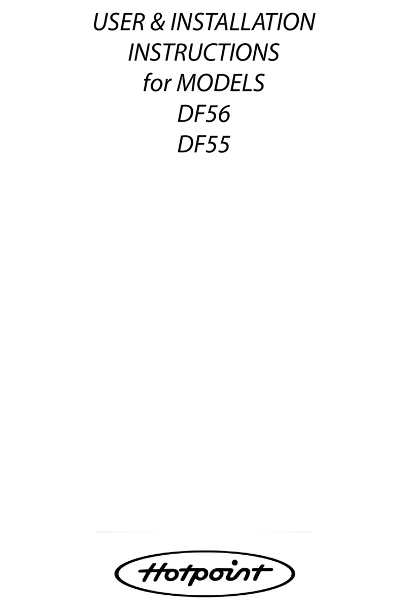 Hotpoint DF55 User and installation instructions