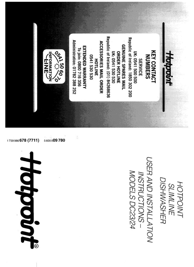 Hotpoint DC23/24 Operating instructions