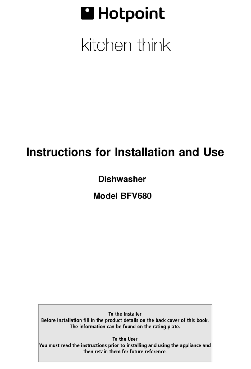 Hotpoint BFV680 User manual