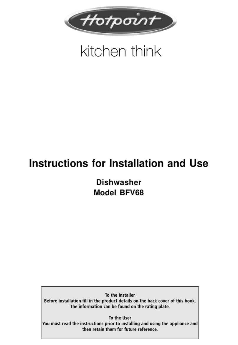 Hotpoint BFV68 User manual