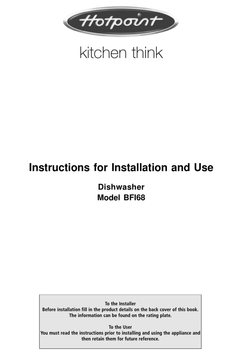 Hotpoint BFI68 User manual