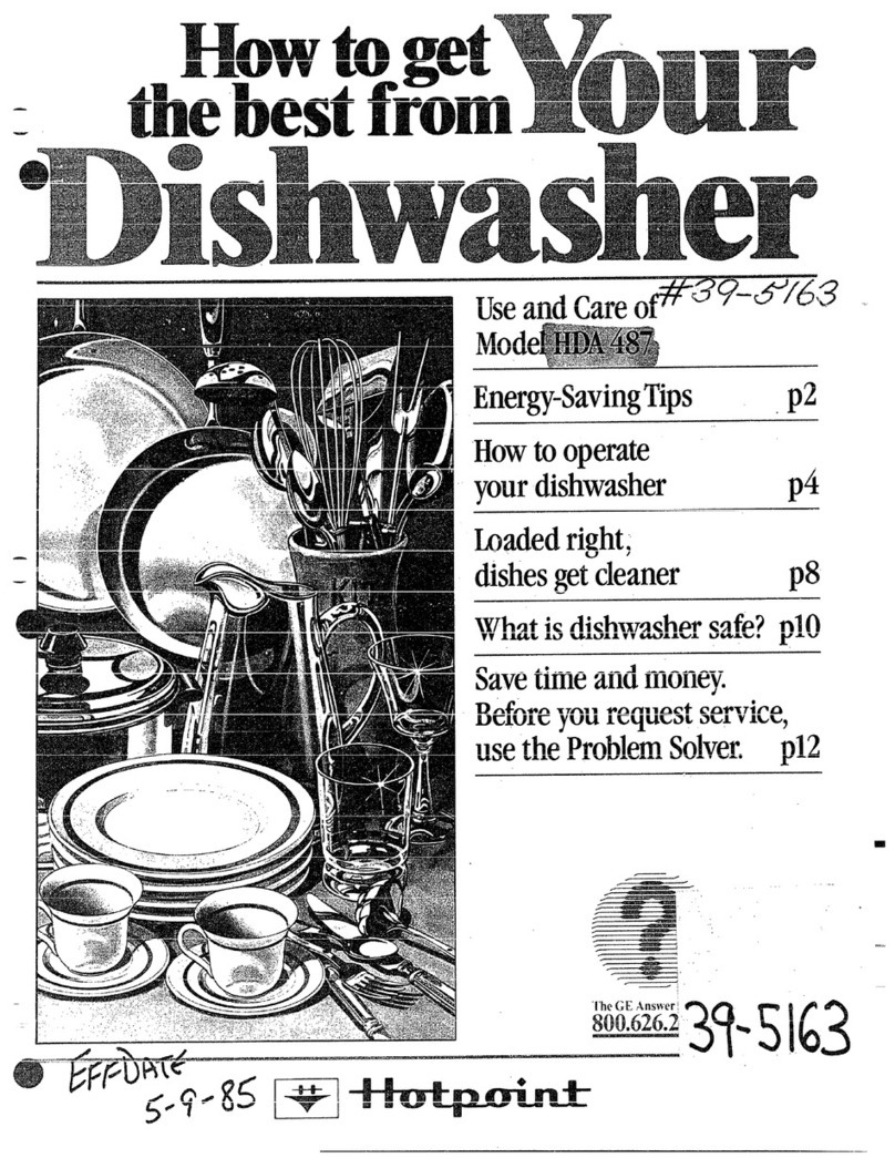 Hotpoint HDA487 Use and care