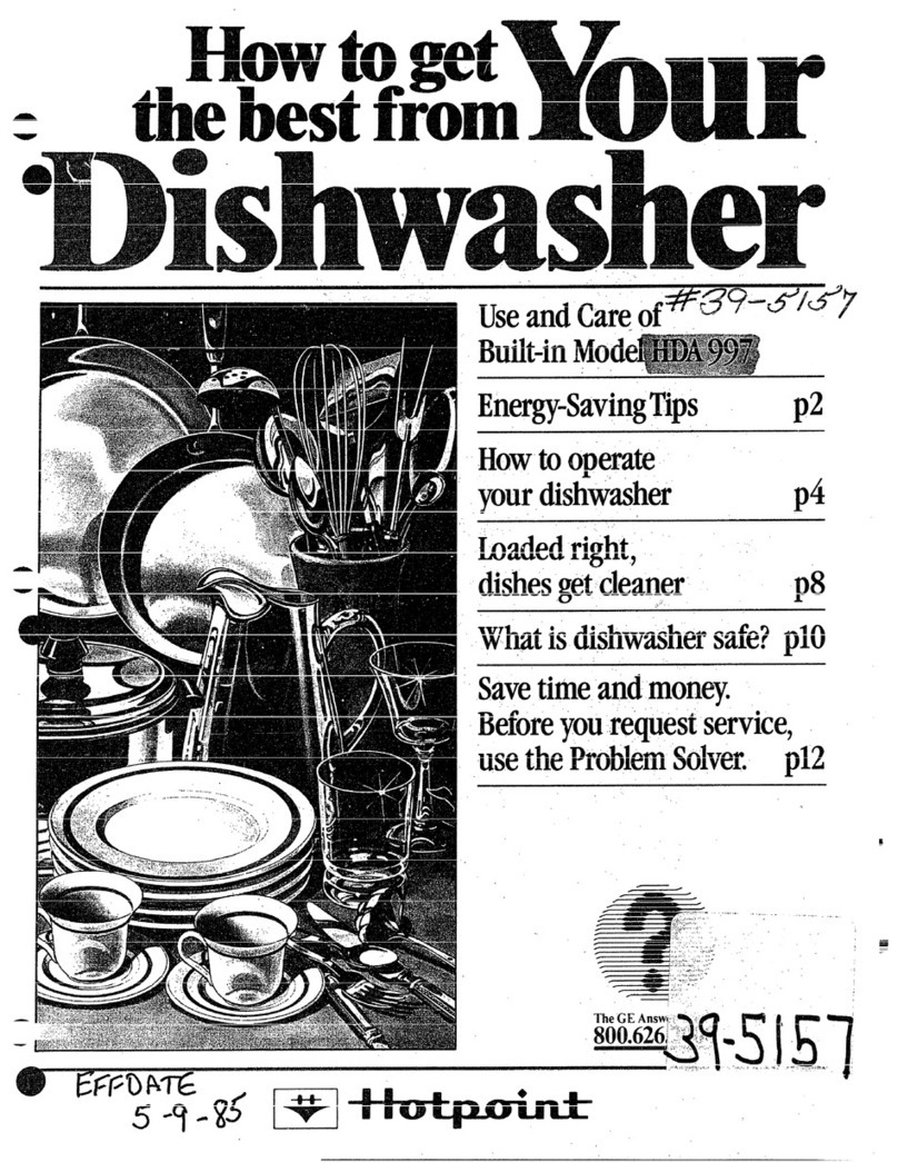 Hotpoint HDA-997 Use and care guide