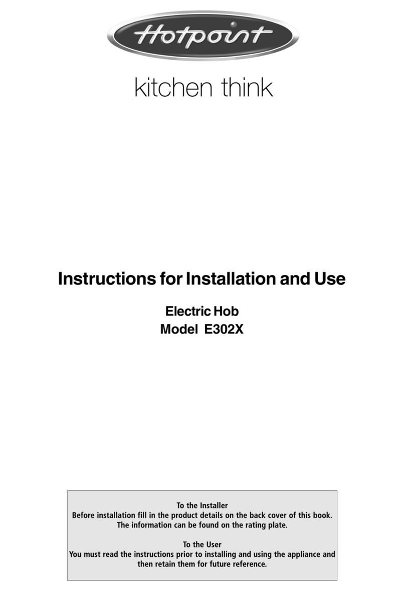 Hotpoint E302X User manual