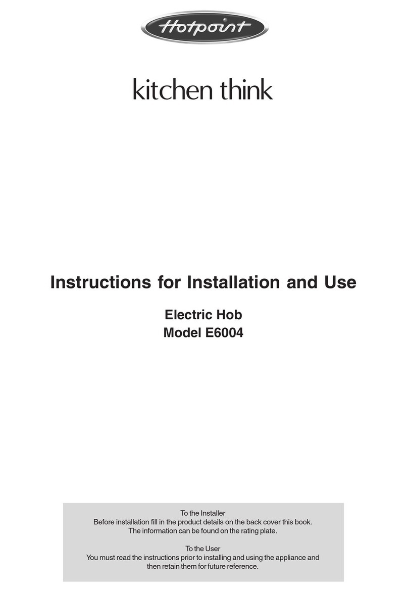 Hotpoint E6004 User manual