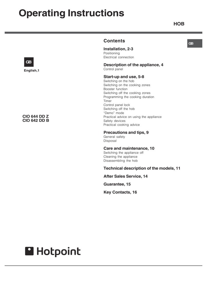 Hotpoint CIO 642 DD B operating instructions