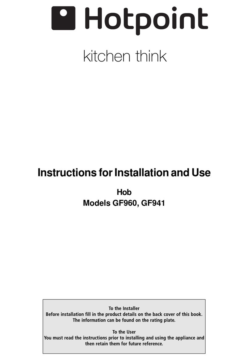 Hotpoint GF941 User manual