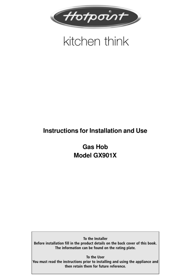 Hotpoint GX901X User manual