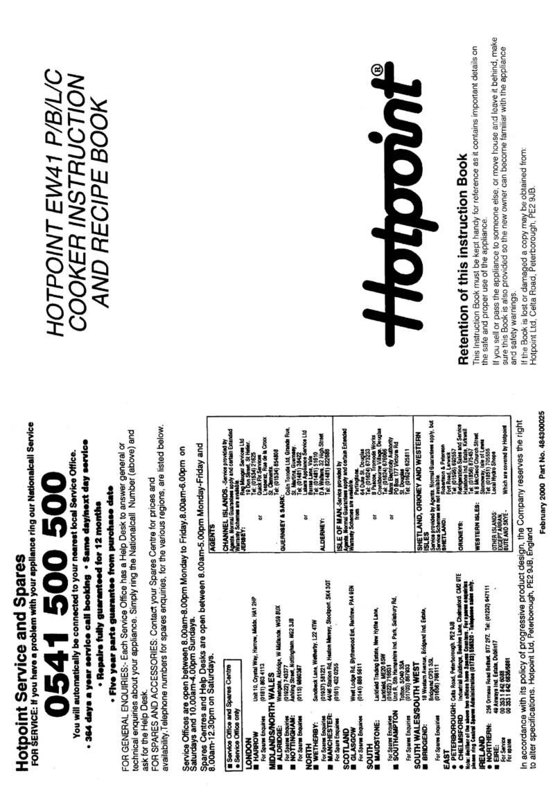 Hotpoint EW41 Quick guide