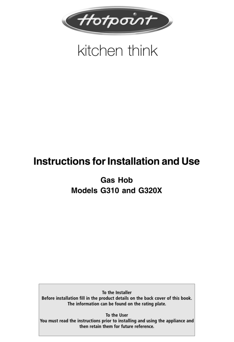 Hotpoint G310 User manual