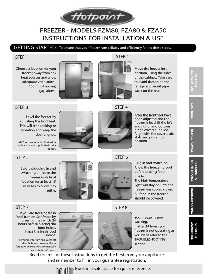 Hotpoint FZA50 User manual