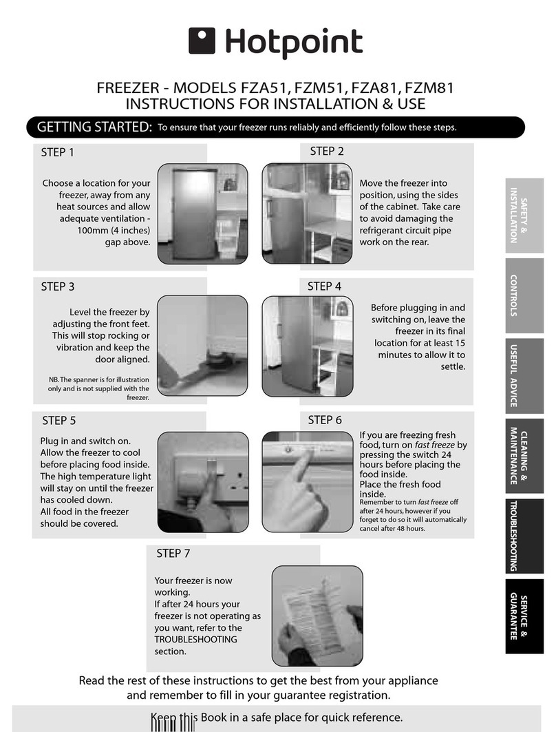 Hotpoint FZA51 User manual