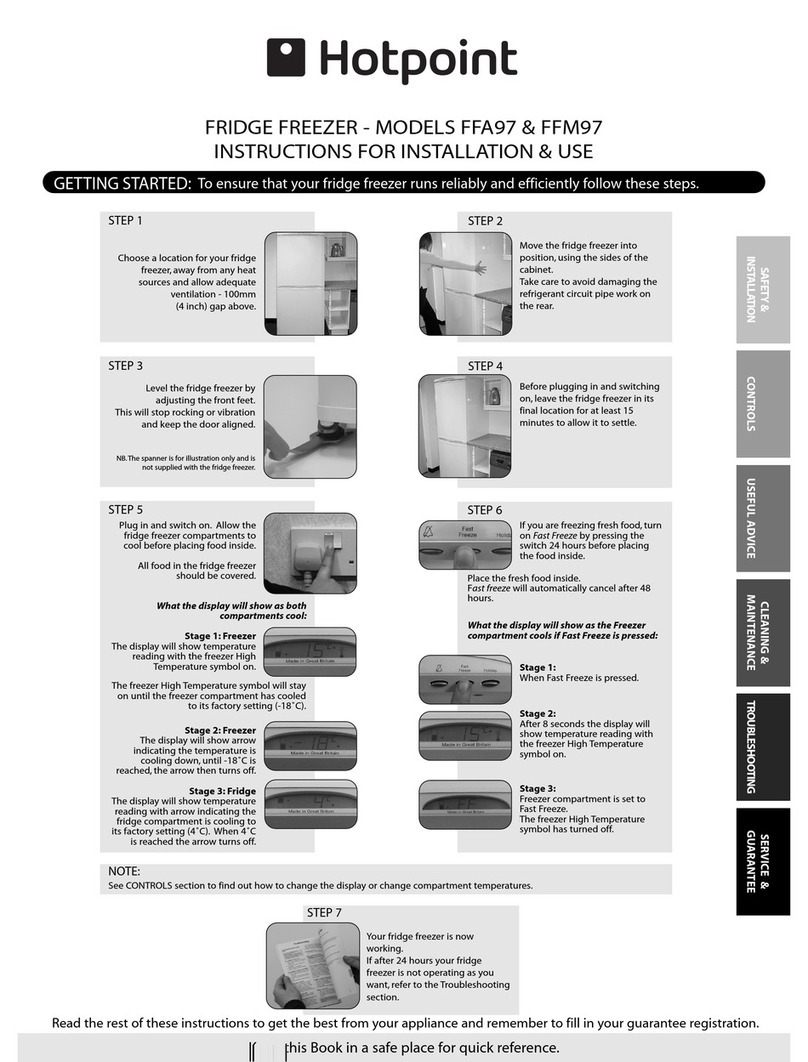 Hotpoint FFA97 User manual