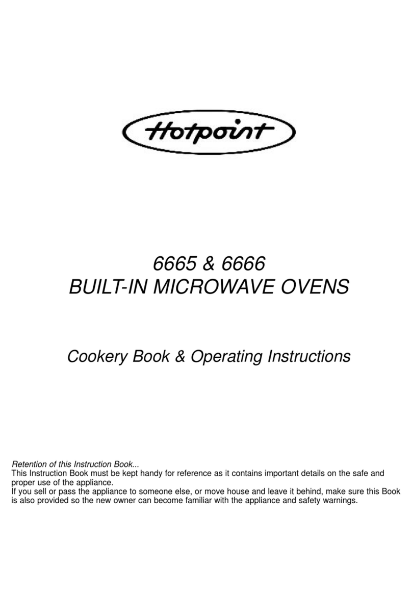 Hotpoint 6665 operating instructions