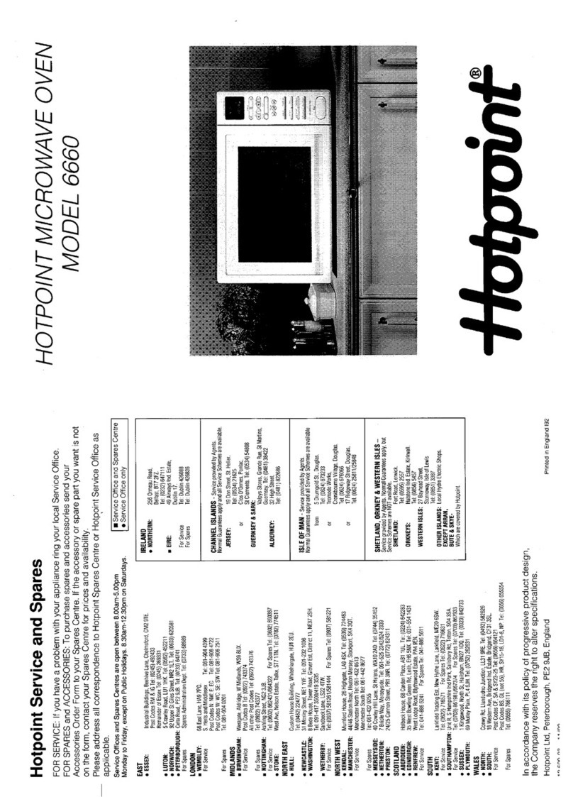 Hotpoint 6660 User manual