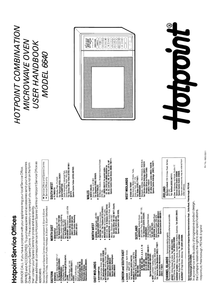 Hotpoint 6640 Instruction Manual