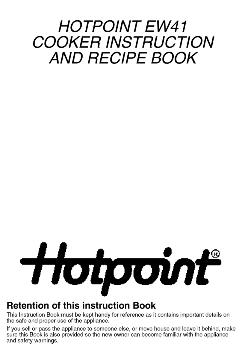 Hotpoint EW41 Instruction and recipe book