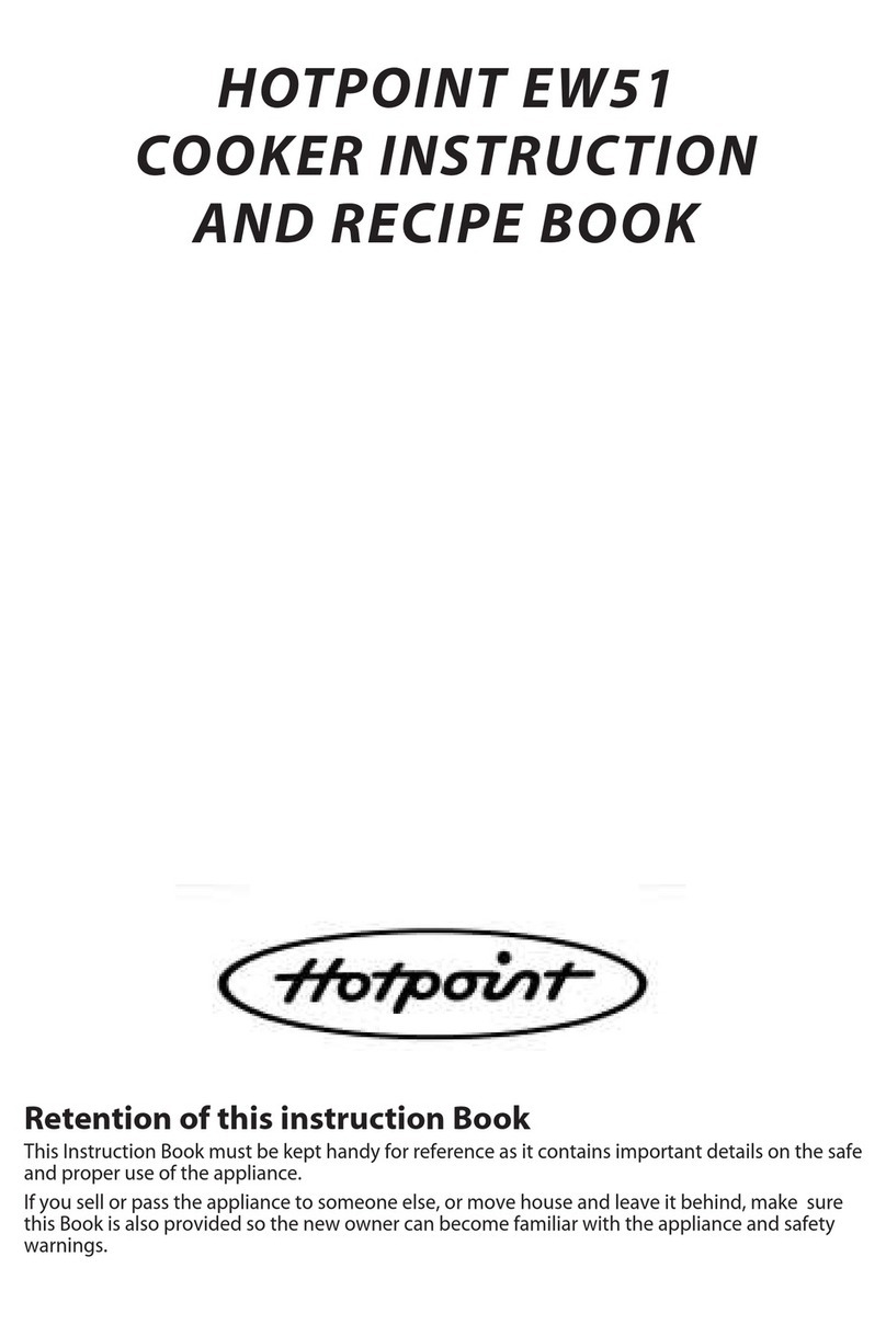Hotpoint EW51 Instruction and recipe book
