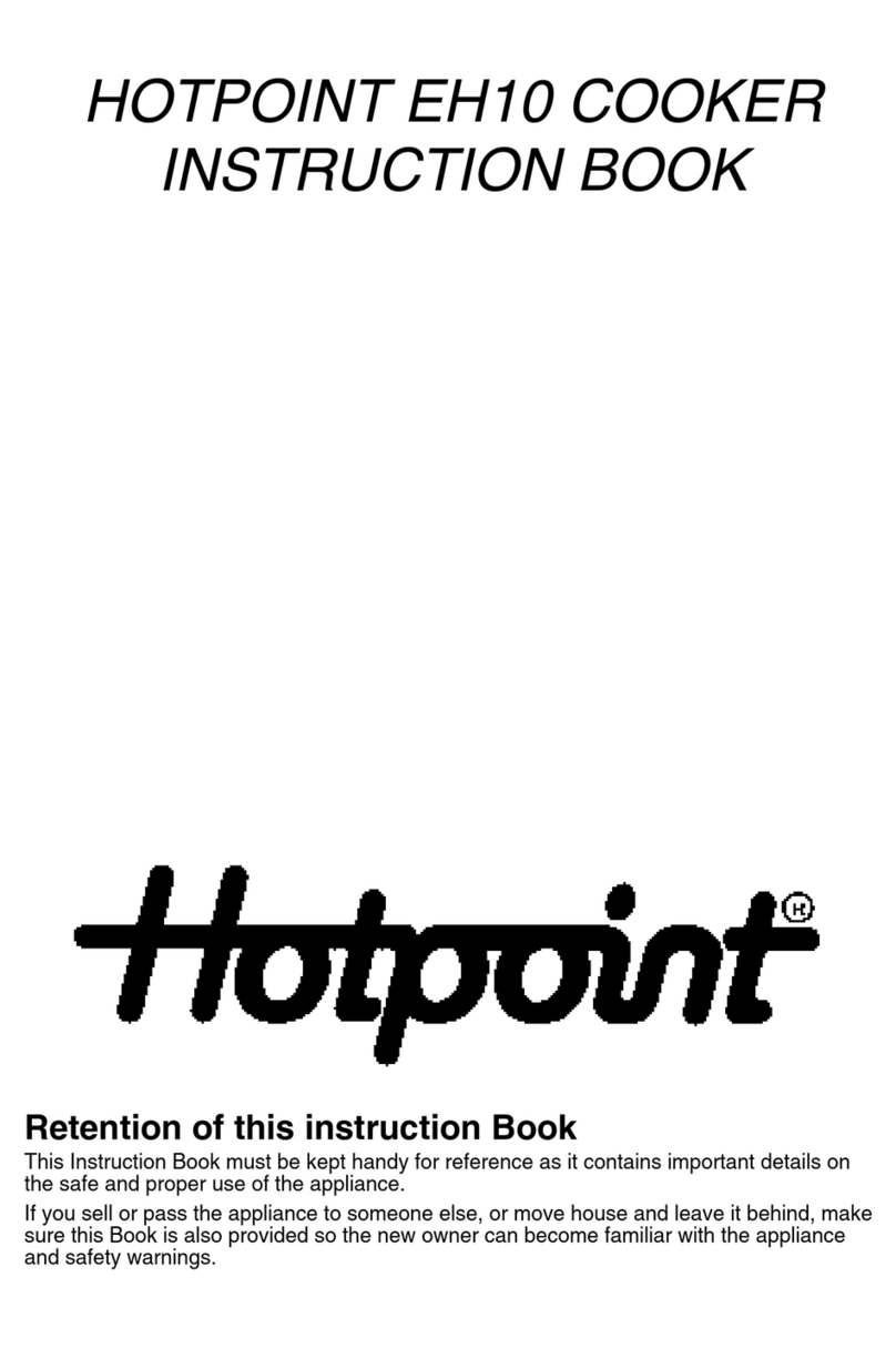 Hotpoint EH10 Instruction book