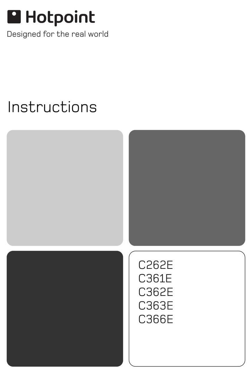 Hotpoint C262E instructions